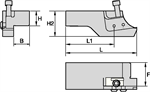 Left hand universal cutoff holder 
